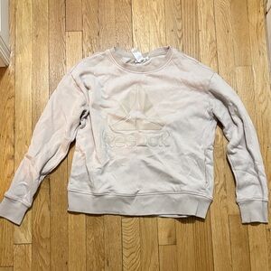 Reebok Women's Soft Beige Crew Neck Sweater